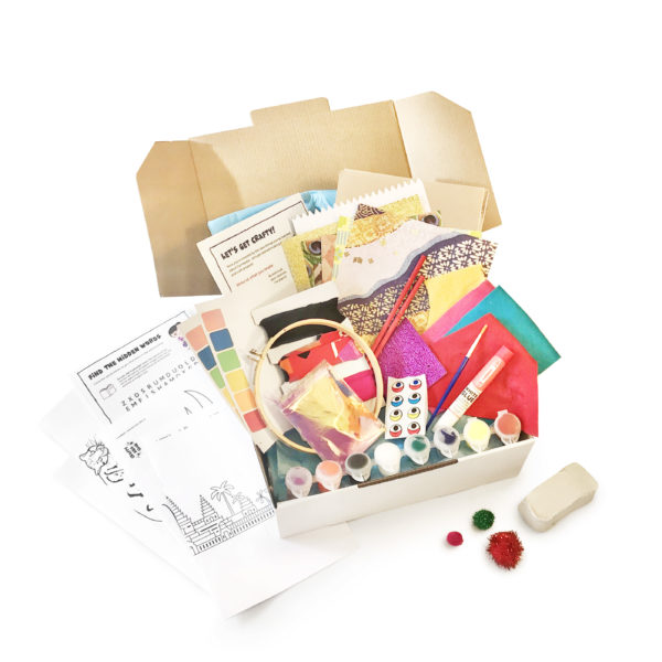 crafty kids club kids lets make our way around the world craft kits delivered to your door in australia platinum all inclusive subscription kit
