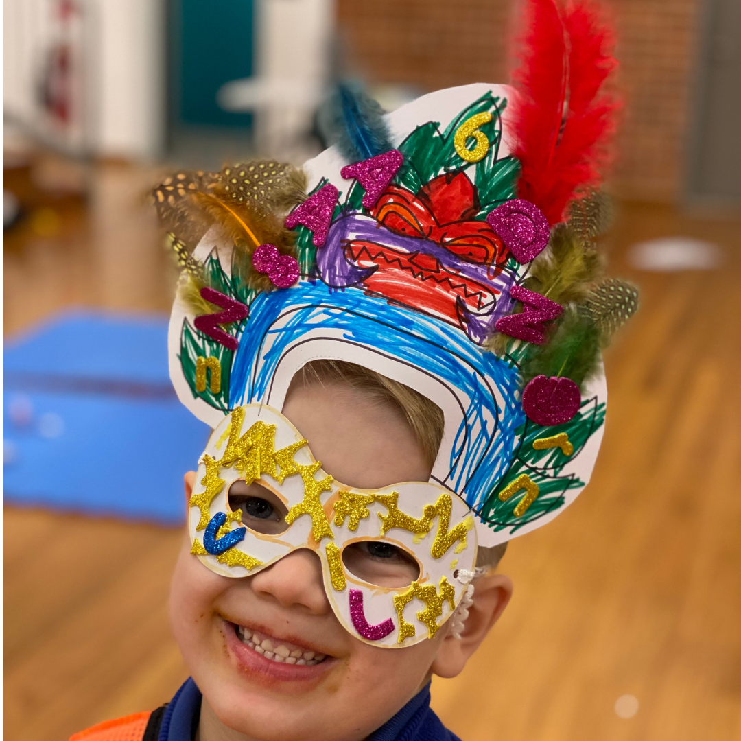 cambodia lets make our way around the world craft kit warrior mask delivered to your home by crafty kids club
